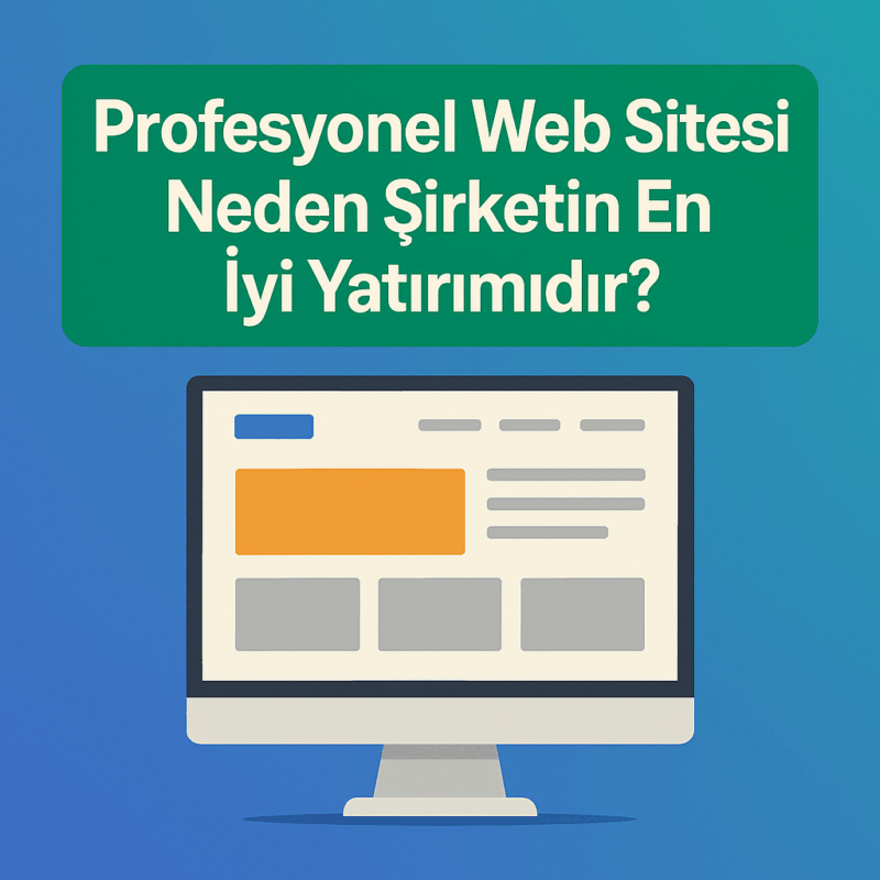 Profesyonel Web Sitesi Neden Şirketin En İyi Yatırımıdır?