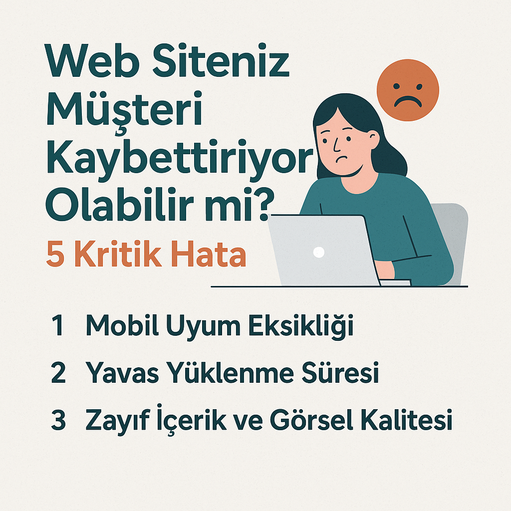 Web Siteniz Müşteri Kaybettiriyor Olabilir mi? 5 Kritik Hata
