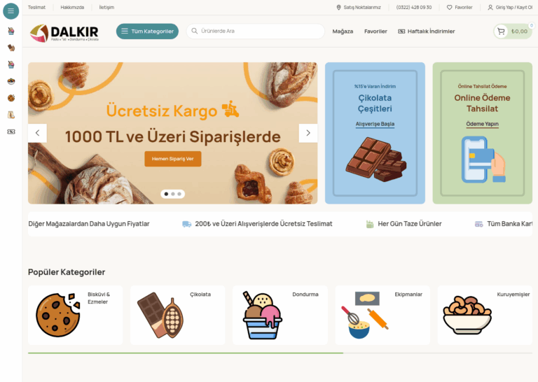 Dalkır Gıda – Çikolata, Pastacılık ve Gıda Ürünleri